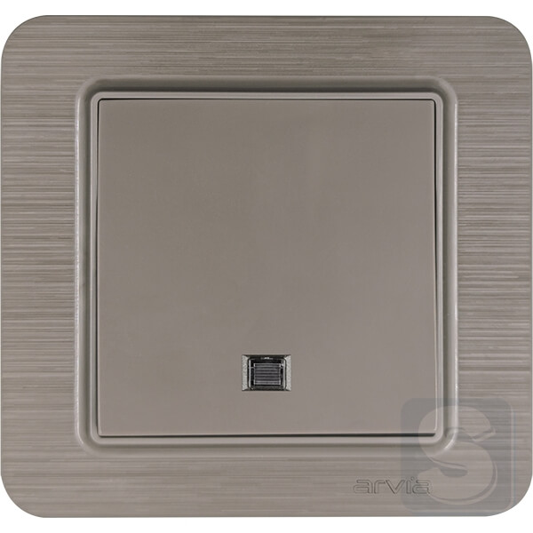 Выключатель одноклавишный с подсветкой Arvia Electric Lavin Медь (21 28 4010 201)